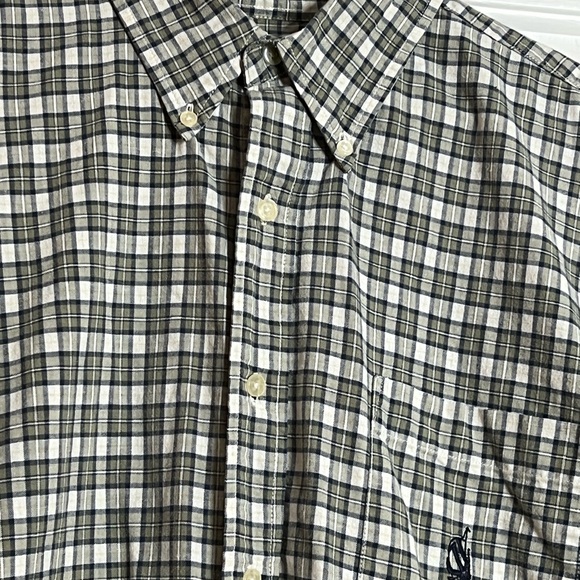 Nautica Gray/White/Black XXL Men’s Plaid Casual Button Down - Picture 4 of 7